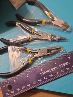 3pcs Precision Jewelry Making Pliers Tool Set - High Carbon Steel Material